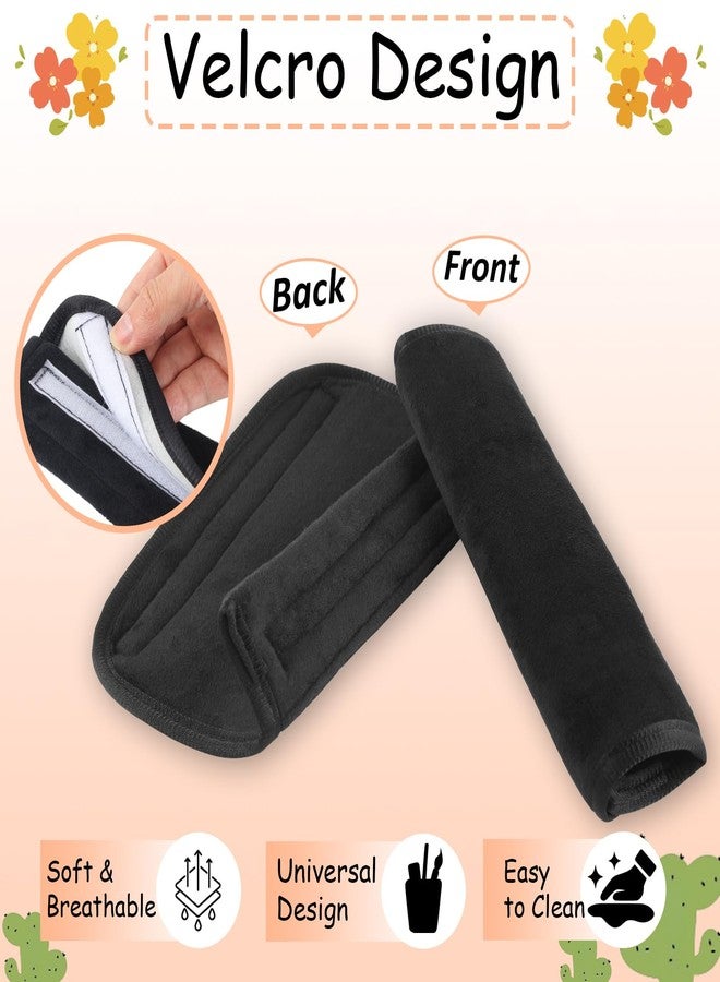 Guirnd 2 Pack Car Seat Strap Pads, Universal Soft Car Seat Strap Covers for Baby Toddler Kids, Car Seat Shoulder Strap Pads for Stroller, Pushchair, High Chair (Black) - Image 4